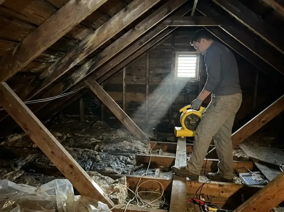 attic-water-damage-drying-proc-007 — frequently asked questions, Emergency Water Extraction & 24/7 Flood Response in Hesston…